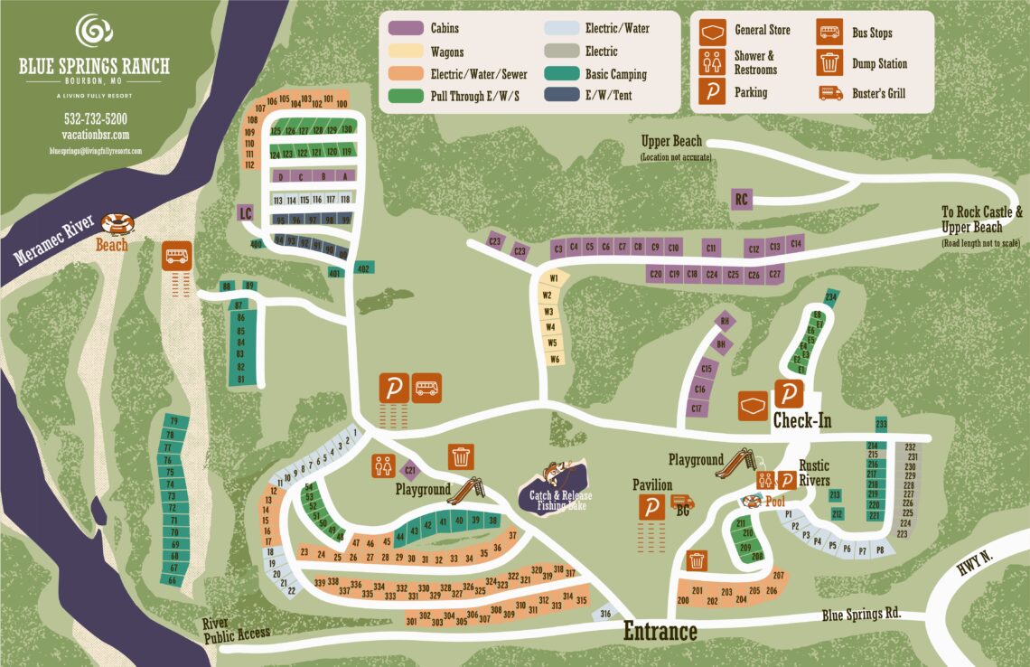Blue Springs map